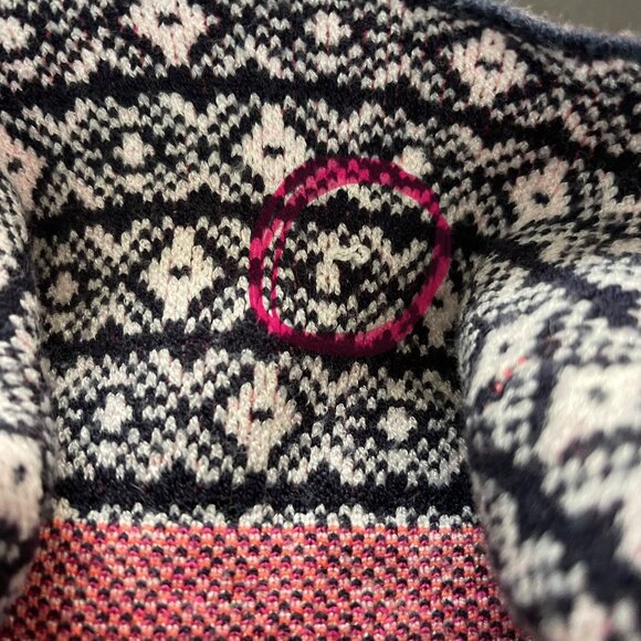 Maeve Anthropologie Womens Fair Isle Turtleneck Sweater Size L Nordic Cabin Core - Picture 12 of 12